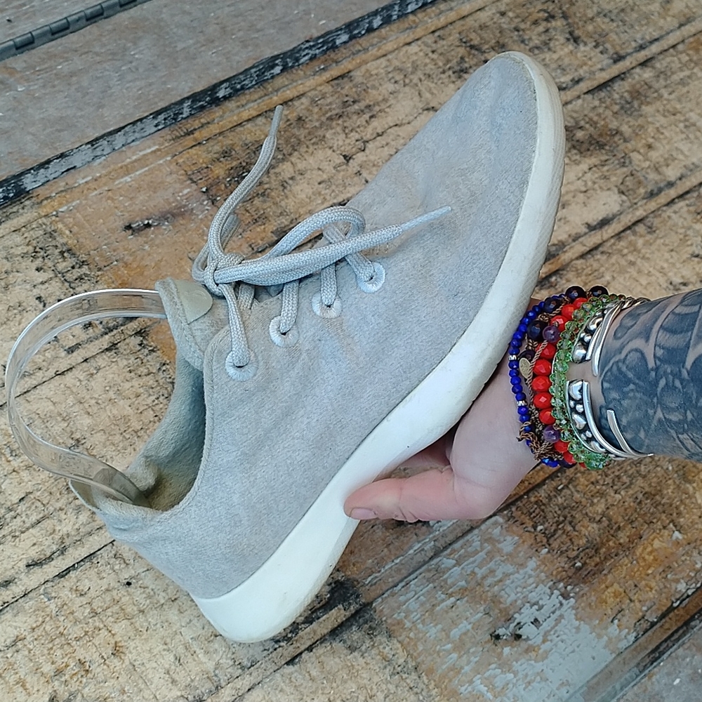 Allbirds wool runners light gray casual sneakers women's 10